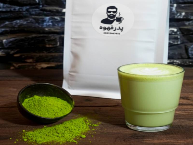 لاته ماچا پدر قهوه