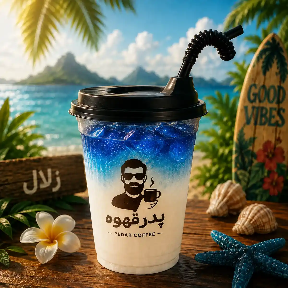 زلال | نوشیدنی اسپیرولینای آبی رژیمی